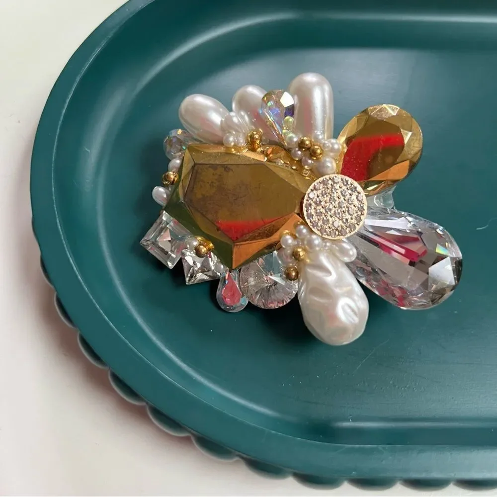 Massive Maximal Vintage 1980s Handmade One of A Kind Statement Brooch